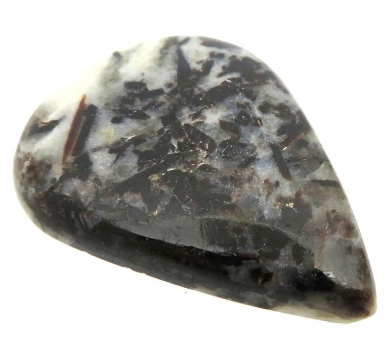 Teardrop 40x29mm Astrophyllite Cabochon 17