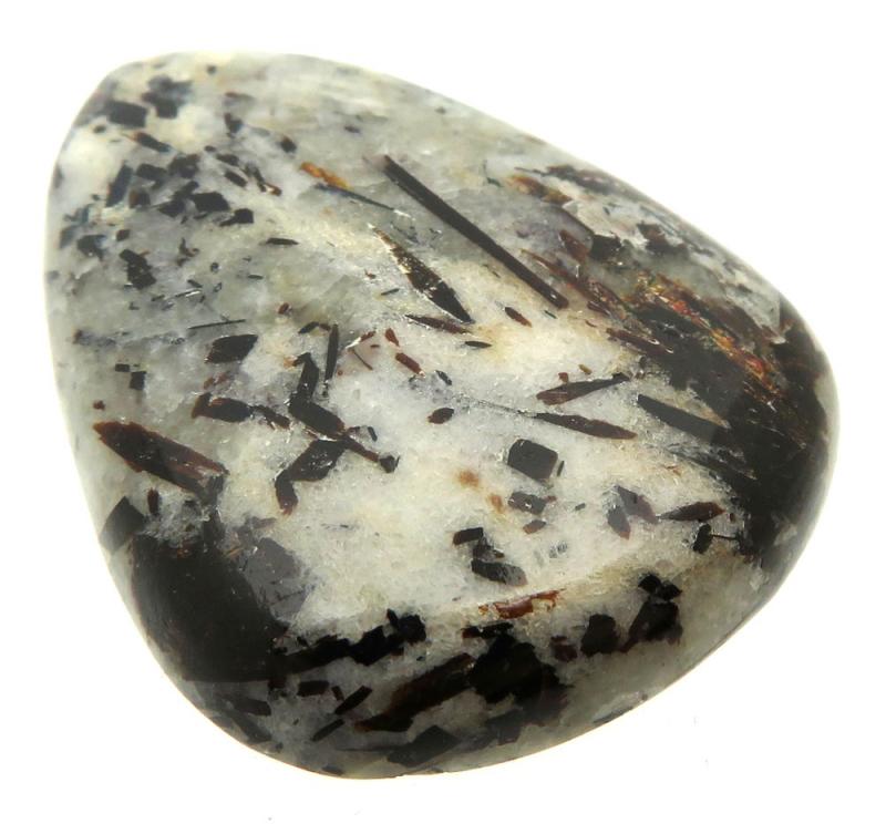 Teardrop 36x27mm Astrophyllite Cabochon 18