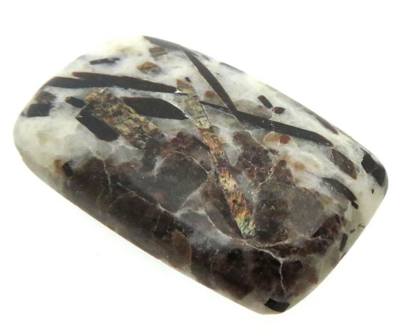 Rectangle 34x20mm Astrophyllite Cabochon 22