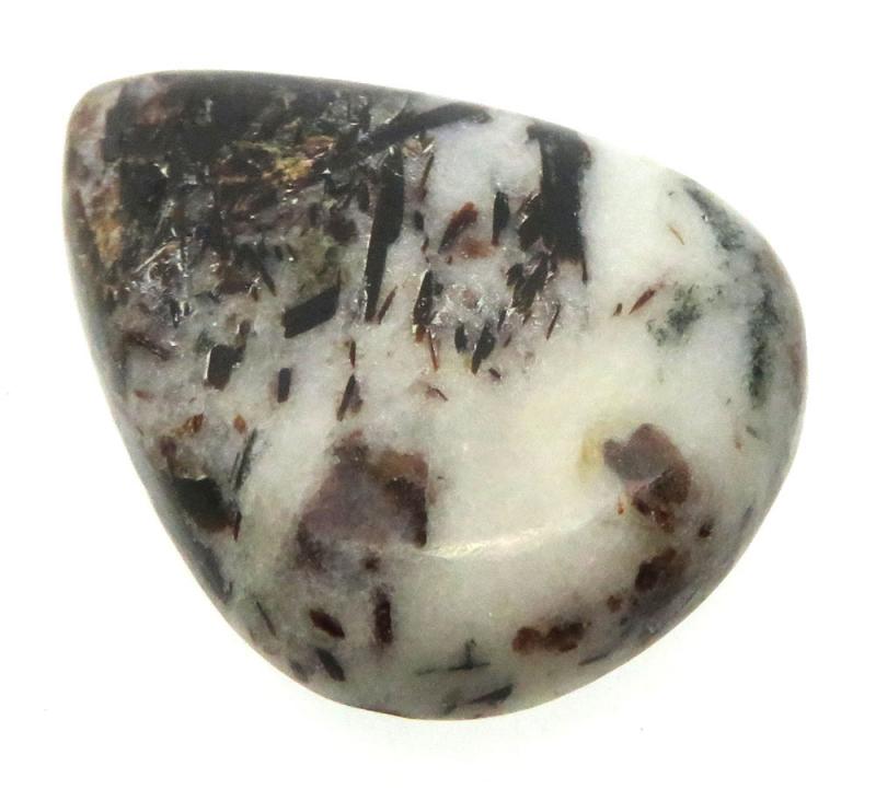 Teardrop 30x23mm Astrophyllite Cabochon 24