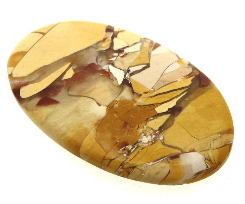 Oval 45x27mm Brecciated Mookaite Cabochon 02