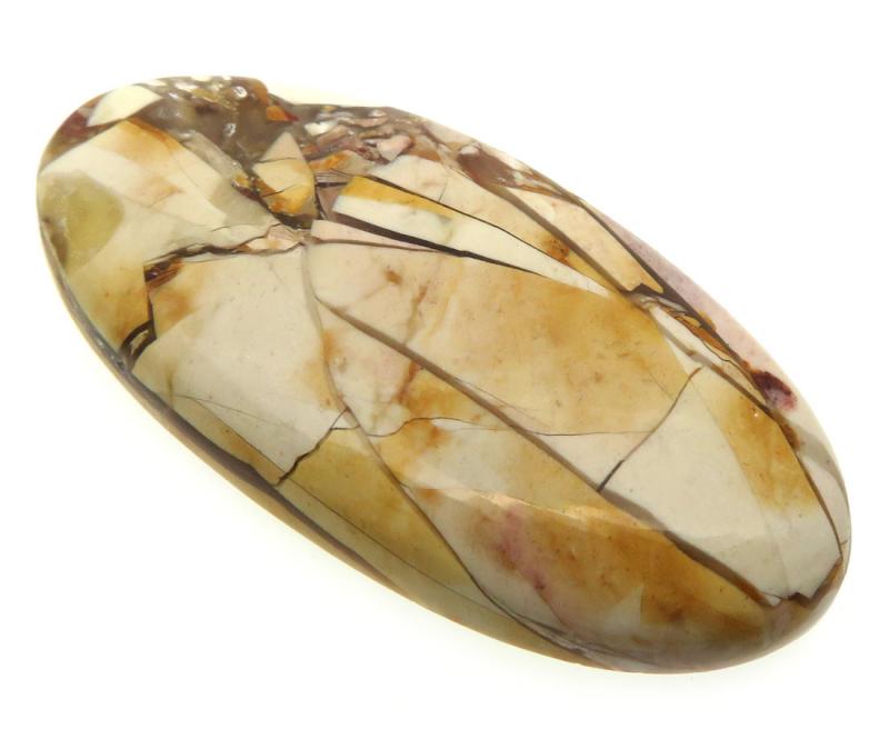 Oval 47x22mm Brecciated Mookaite Cabochon 08