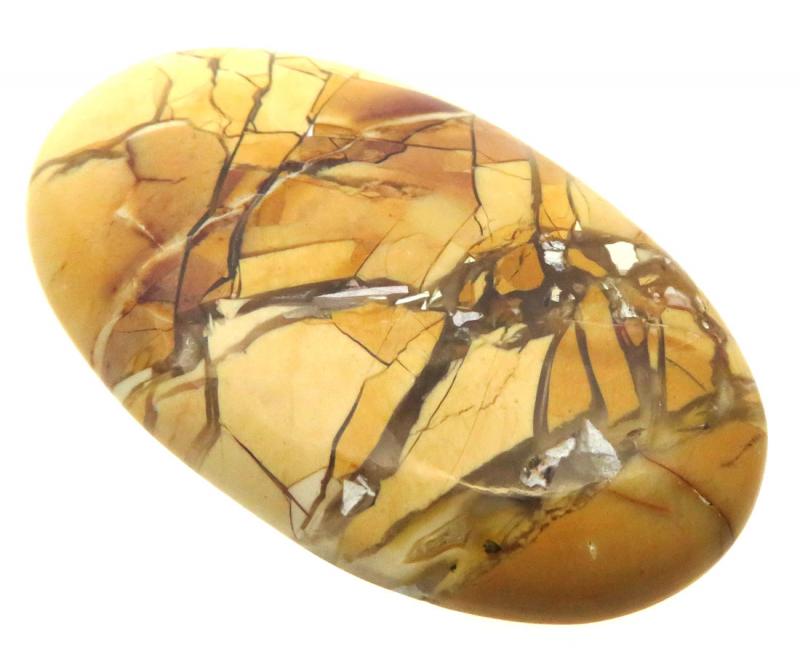 Oval 54x31mm Brecciated Mookaite Cabochon 09