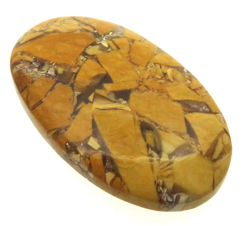 Oval 41x24mm Brecciated Mookaite Cabochon 11