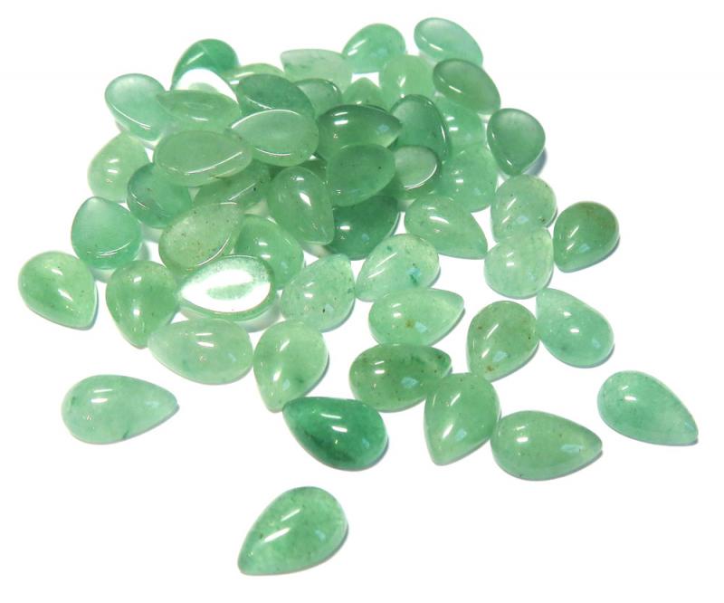 Single Teardrop 10mm Long Aventurine Cabochon