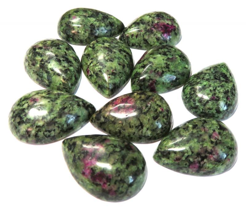 Single Teardrop 25mm Long Zoisite Cabochon