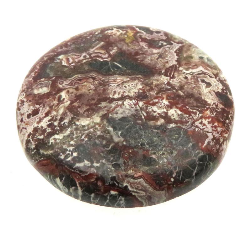 Round 32x32mm Natural Crazy Lace Agate Cabochon 24