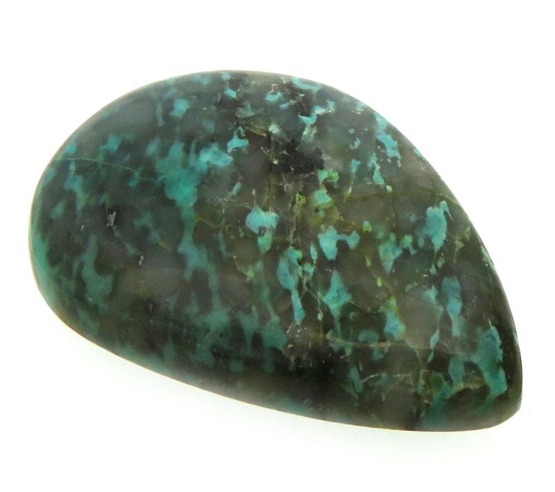 Teardrop 26x19mm Brazilian Turquoise Cabochon 42