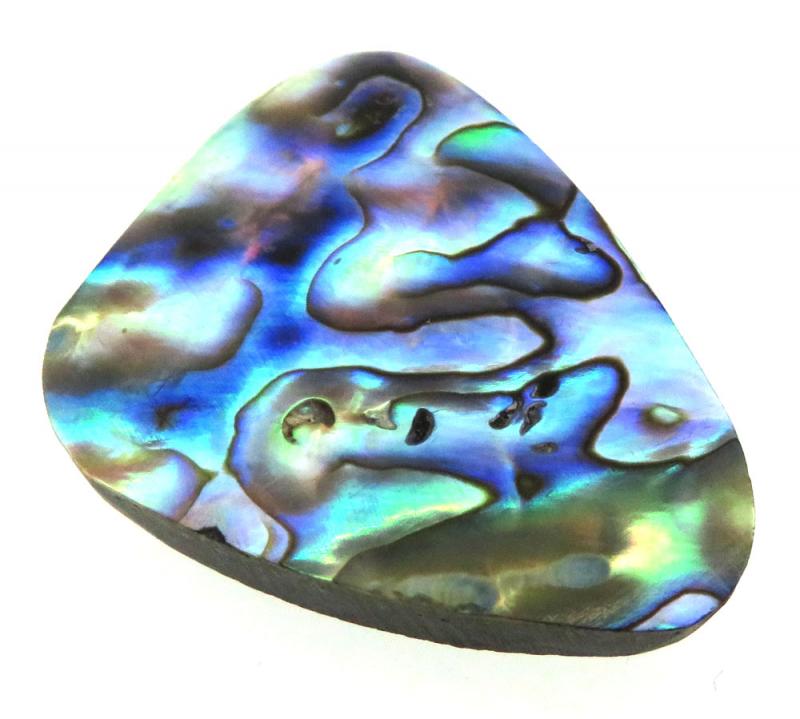 Freeform 39x28mm Paua Shell Cabochon 15