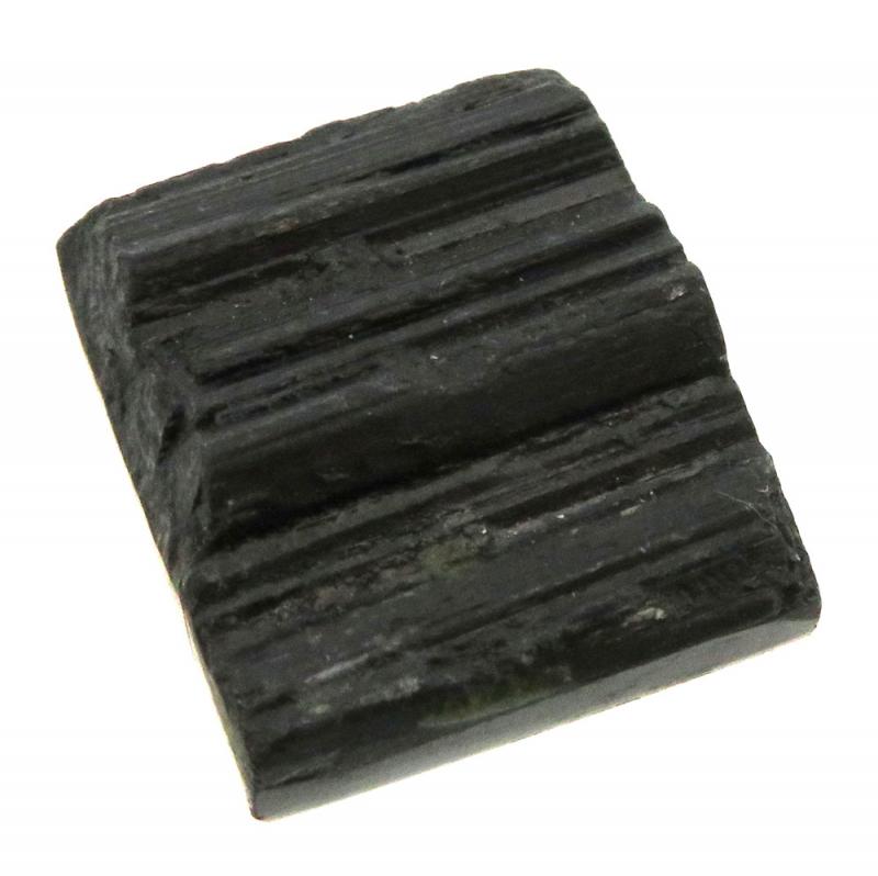 Rectangle 25x21mm Druzy Black Tourmaline Cabochon 11