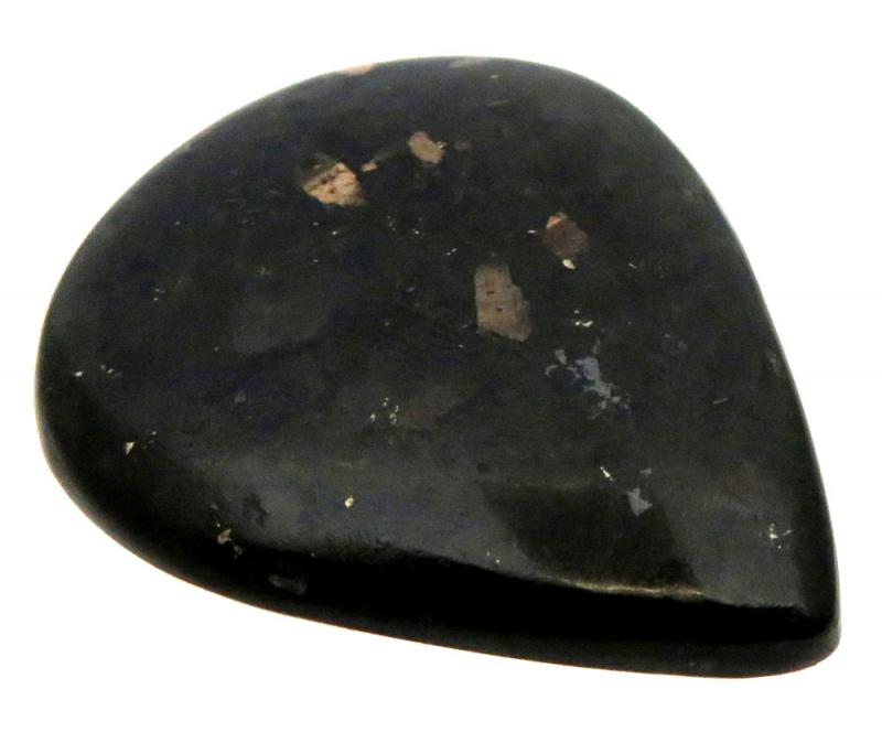 Teardrop 38x31mm Nuummite Cabochon 05