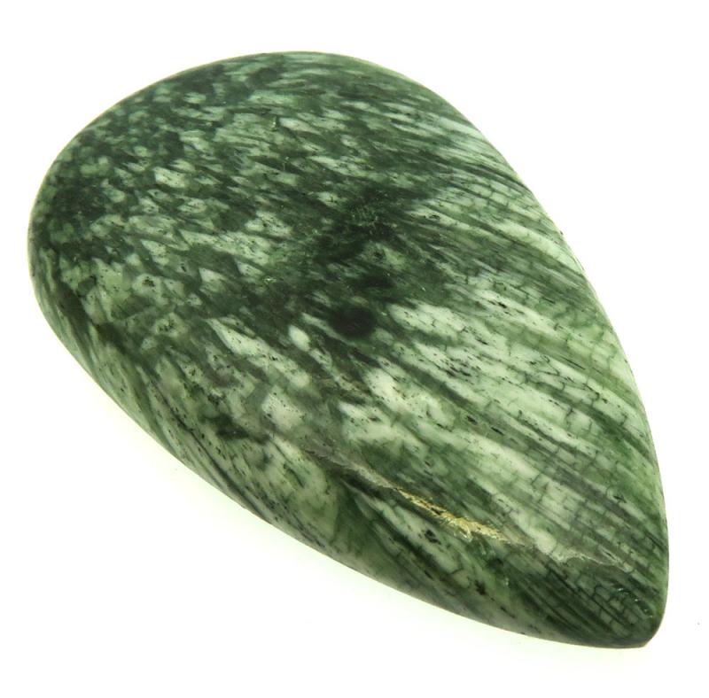 Teardrop 49x30mm Olive Scolecite Cabochon 17