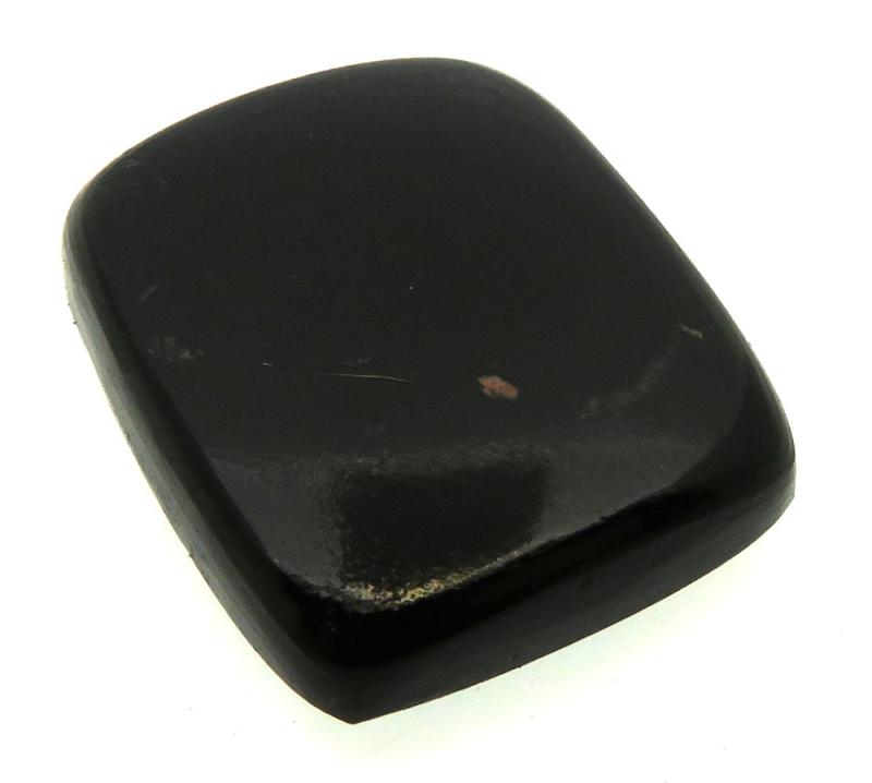 Rectangle 24x20mm Black Tourmaline Cabochon 15