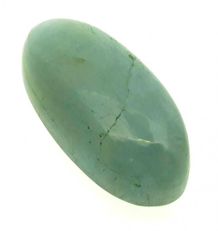 Oval 29x14mm Aquamarine Cabochon 16
