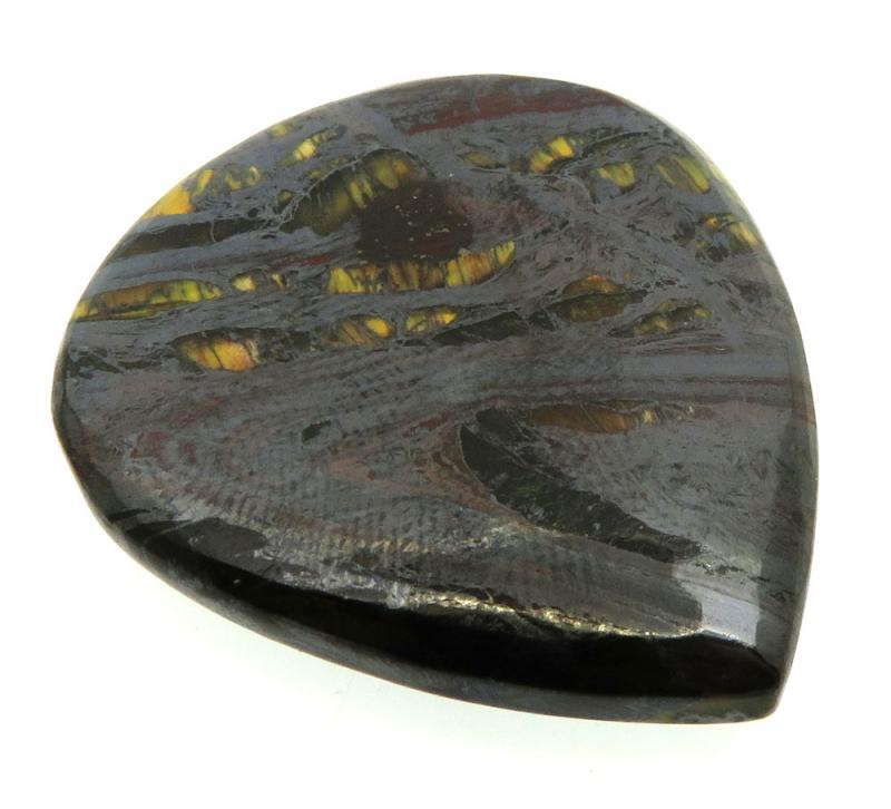 Teardrop 32x29mm Tiger Iron Cabochon 01