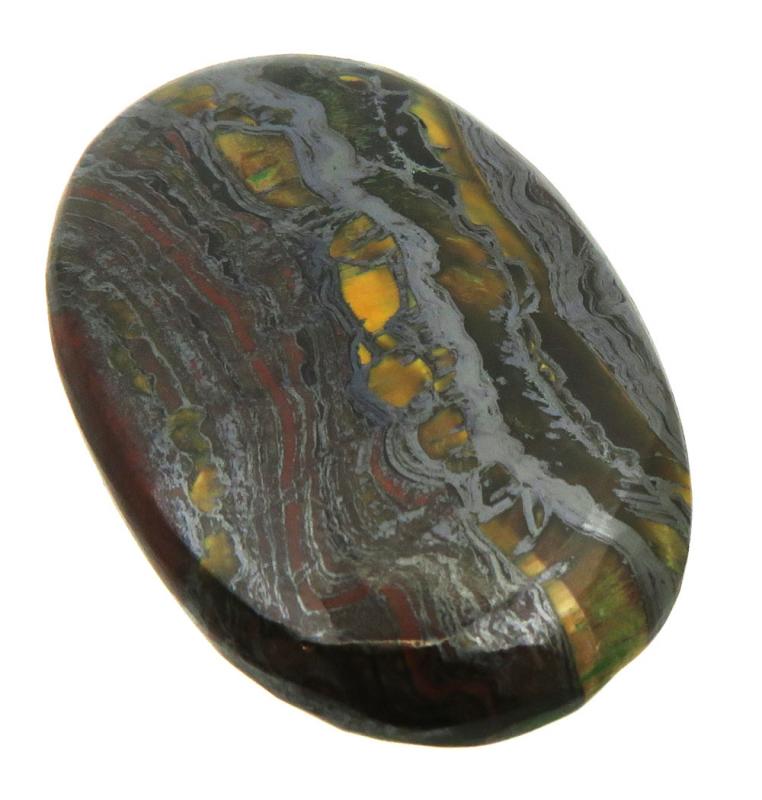 Oval 32x21mm Tiger Iron Cabochon 17