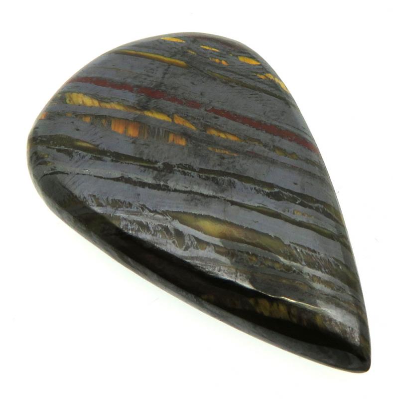 Teardrop 37x23mm Tiger Iron Cabochon 19