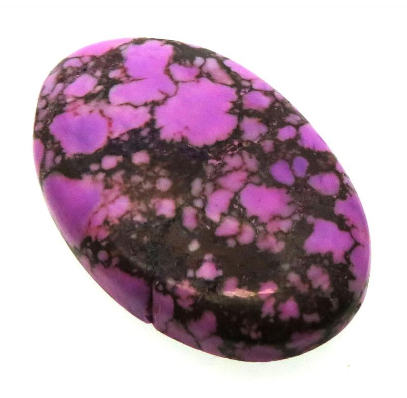 Oval 31x20mm Purple Coloured Magnesite Cabochon 14