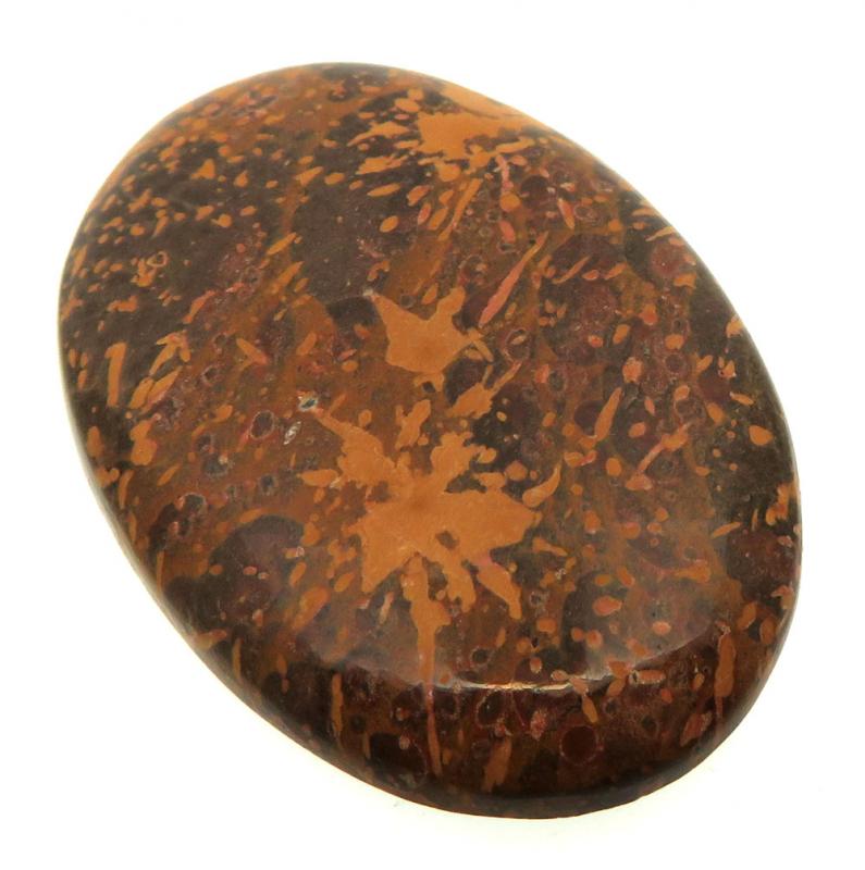 Oval 45x31mm Firework Jasper Cabochon 09
