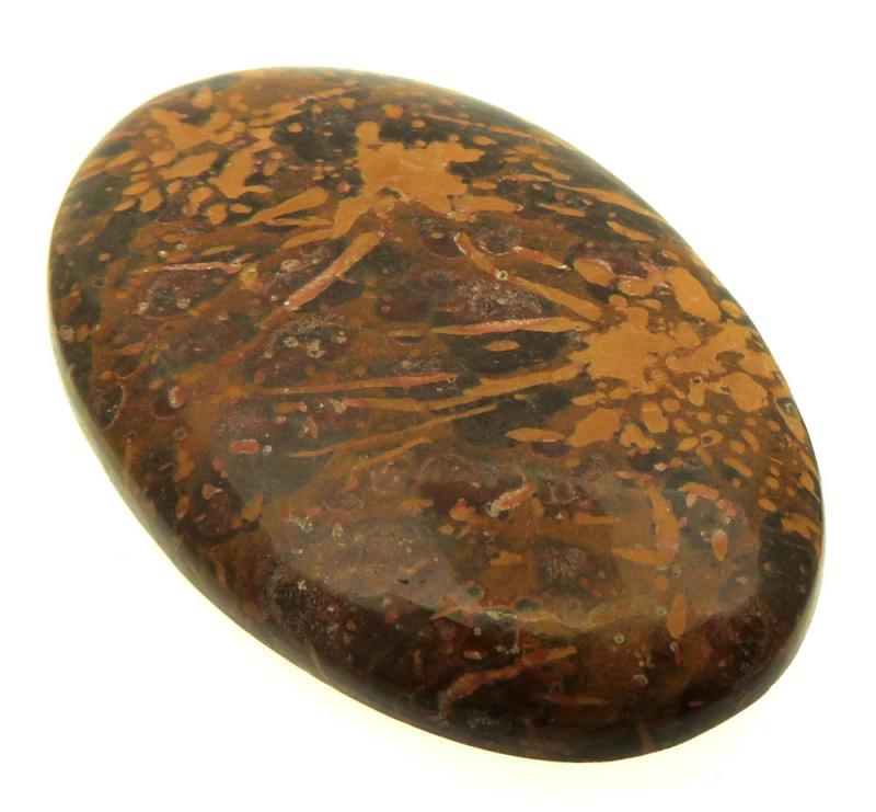 Oval 42x27mm Firework Jasper Cabochon 19