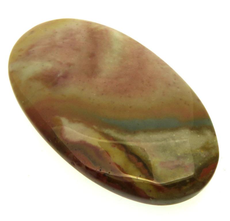 Oval 50x29mm Polychrome Jasper Cabochon 04