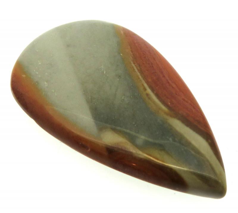 Teardrop 44x26mm Polychrome Jasper Cabochon 09