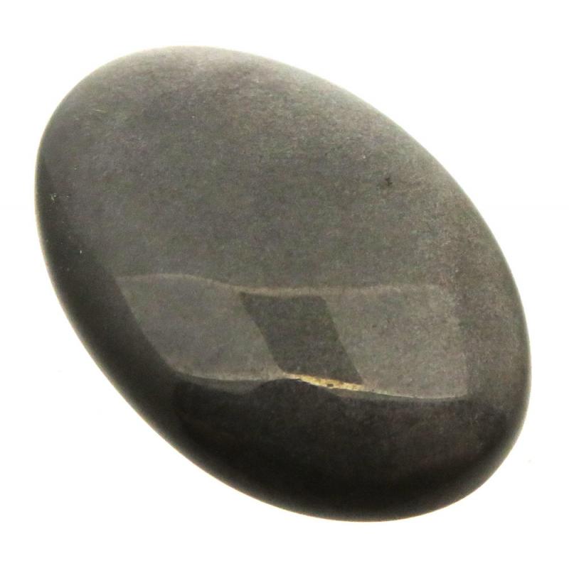 Oval 33x23mm Silver Sheen Obsidian Cabochon 13