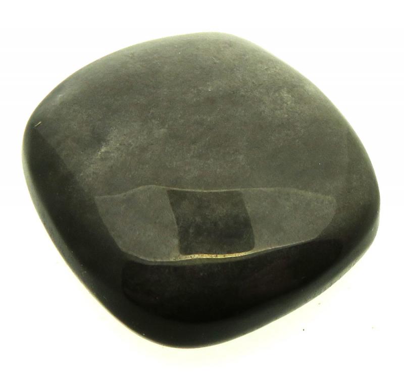 Rectangle 30x28mm Silver Sheen Obsidian Cabochon 14