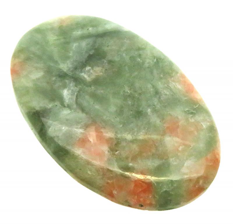 Oval 50x31mm Sunstone in Seraphinite Cabochon 07