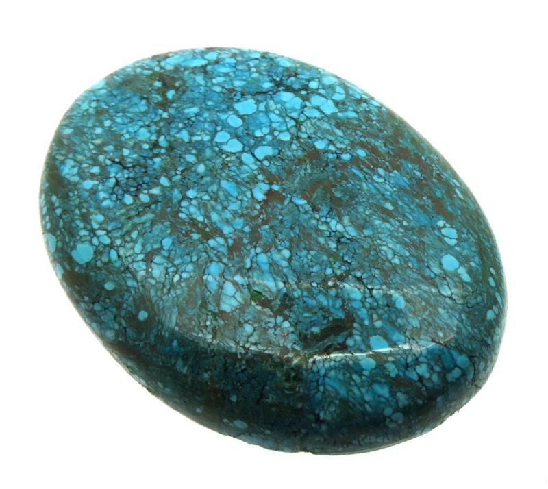 Oval 48x35mm Hubei Turquoise Cabochon 17