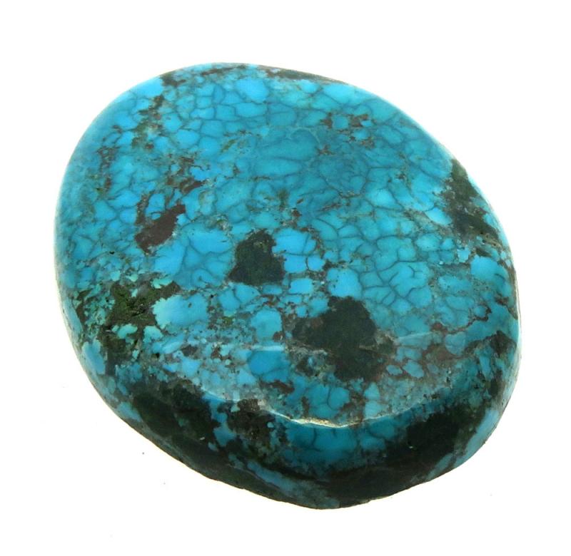 Oval 34x27mm Hubei Turquoise Cabochon 23