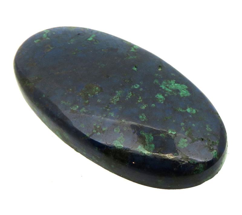 Oval 39x20mm Azurite Mix Cabochon 05