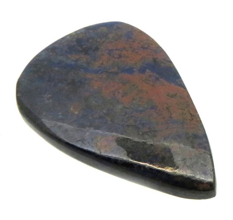 Teardrop 36x23mm Azurite Mix Cabochon 17
