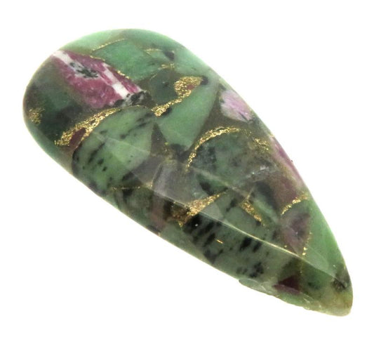 Teardrop 41x19mm Mohave Ruby Zoisite Cabochon 03