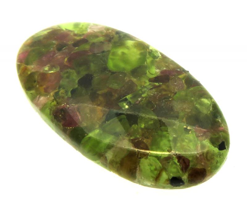 Oval 40x21mm Mohave Tourmaline Cabochon 05