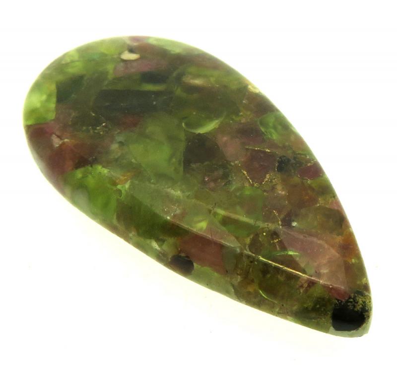Teardrop 36x19mm Mohave Tourmaline Cabochon 11