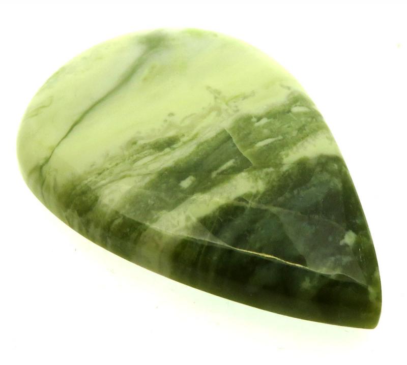 Teardrop 47x33mm Serpentine Cabochon 28