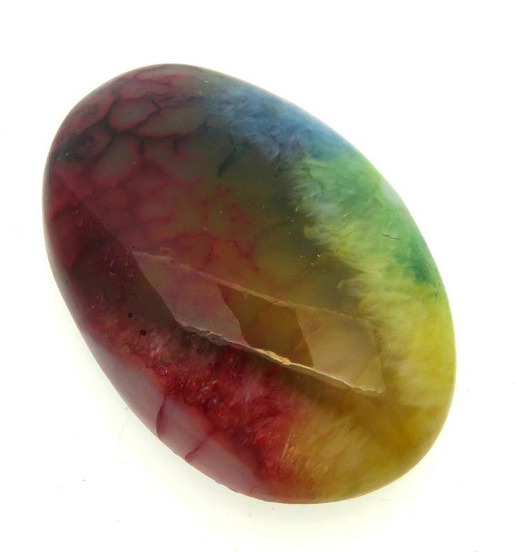 Oval 34x23mm Rainbow Solar Quartz Cabochon 39