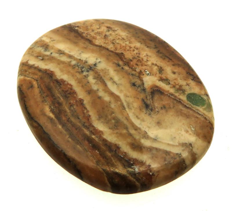 Oval 38x31mm Aragonite Cabochon 16