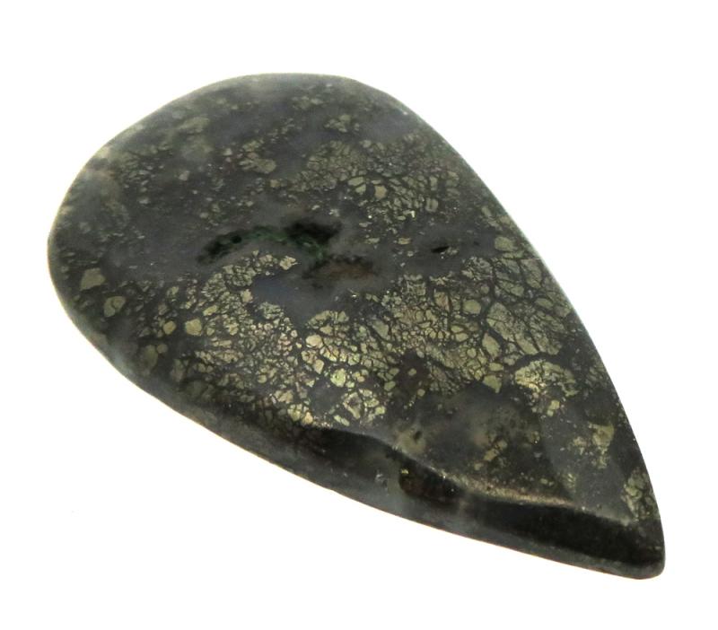 Teardrop 39x21mm Marcasite Cabochon 33