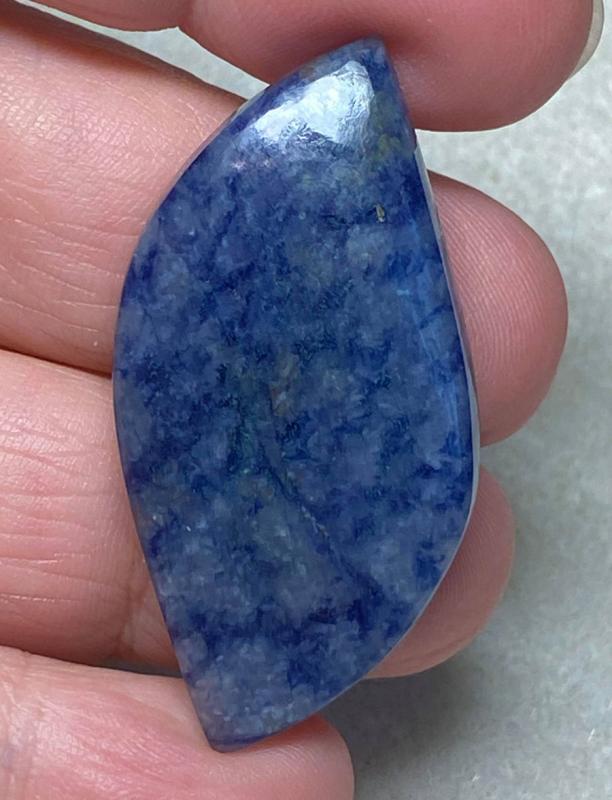 Freeform 44x22mm Blue Quartz Cabochon 01