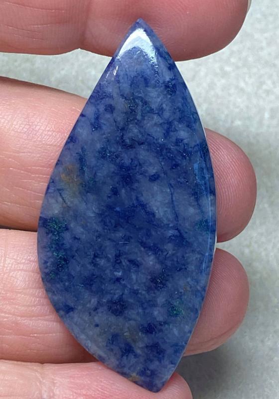 Freeform 52x25mm Blue Quartz Cabochon 08