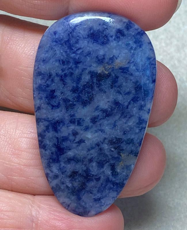 Freeform 47x27mm Blue Quartz Cabochon 14