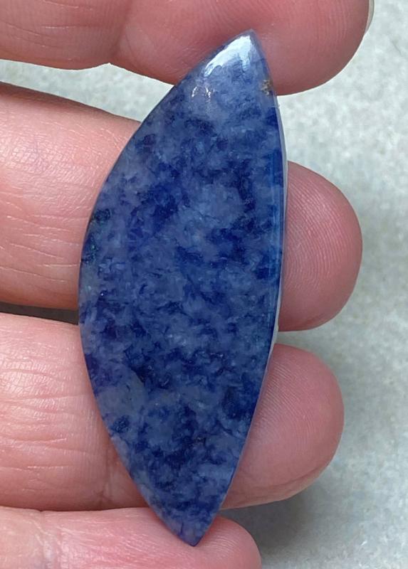 Freeform 48x19mm Blue Quartz Cabochon 22