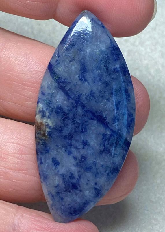 Freeform 52x24mm Blue Quartz Cabochon 23
