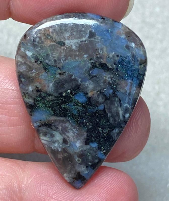 Teardrop 36x26mm Llanite Cabochon 24