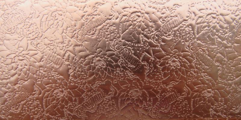 0.55 Thick 60x60mm Bare Copper Plate Koi Pond Design 07