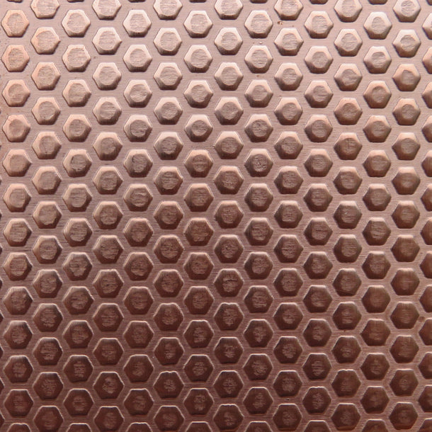 0.55 Thick 60x60mm Bare Copper Plate Honeycomb Outwards Design 11