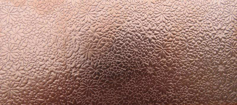 0.55 Thick 60x60mm Bare Copper Plate Tight Flowers Design 12