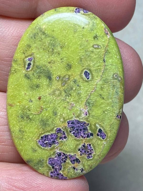 Oval 40x27mm Atlantasite Cabochon 13